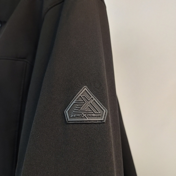 ZeroXposur Black Fleece Lined Soft Shell Performance Jacket Mens Sz  L - Picture 10 of 13